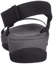Load image into Gallery viewer, Clarks womens Arla Jacory Wedge Sandal, Black Solid, 8 US
