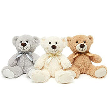 Load image into Gallery viewer, MaoGoLan Teddy Bear Stuffed Animals Plush Toys 3-Pack of Stuffed Bears 3 Colors White/Grey/Tan 13.5 Inch
