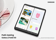 Load image into Gallery viewer, Samsung Electronics Galaxy Z Fold 3 5G Factory Unlocked Android Cell Phone US Version Smartphone Tablet 2-in-1 Foldable Dual Screen Under Display Camera 256GB Storage, Phantom Black
