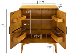 Load image into Gallery viewer, Crosley Furniture Landon Mid-Century Modern Bar Cabinet, Acorn
