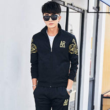 Load image into Gallery viewer, MANTORS Men's Casual Tracksuit Full Zip Athletic Jogging Gym Sweat Suits 78BLack-M
