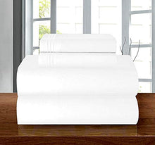 Load image into Gallery viewer, Elegant Comfort Luxury Soft 1500 Thread Count Egyptian Quality 4-Piece Sheet Wrinkle and Fade Resistant Bedding Set, Deep Pocket up to 16inch, King, White
