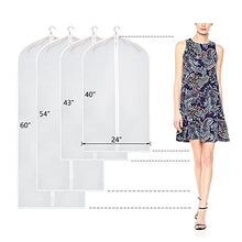 Load image into Gallery viewer, Zilink Hanging Garment Bag Lightweight Suit Bags Dust-Proof (Set of 6) with Sturdy Full Zipper for Closet Storage and Travel [Upgraded Version]
