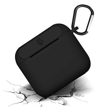 Load image into Gallery viewer, Geekria Portable Silicone Case for Indy True Wireless in-Ear Earbud, Charging Case, Protective Carrying Case Travel Bag, Anti-Lost &amp; Shockproof Easy Carrying Protective Case with Keychain (Black)
