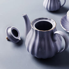 Load image into Gallery viewer, Sweejar hualisi Porcelain Sets British Royal Series, 8 OZ Cups&amp; Saucer Service for 6, with Teapot Sugar Bowl Cream Pitcher Teaspoons Strainer for Tea/Coff, 22 Piece

