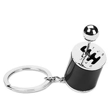 Load image into Gallery viewer, Six Speed Manual Transmission Shift Lever Automotive Part Car Gift Key Chain Ring [BLACK]
