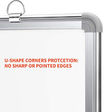 Load image into Gallery viewer, Small Dry Erase White Board 16" x 12" Magnetic Hanging White Board for Wall Portable Mini Whiteboard for Kids, Students &amp; Teachers
