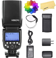 Load image into Gallery viewer, Godox V860III-C Camera Flash for Canon Camera Flash Speedlite Speedlight Light,2.4G HSS 1/8000s,480 Full-Power Flashes,7.2V/2600mAh Li-ion Battery,0.01-1.5s Recycle Time,10 Levels LED Modeling Lamp
