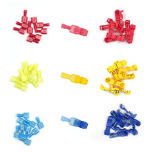 Load image into Gallery viewer, (60 Pcs/ 30 Pairs) MCIGICM T-Tap Wire Connectors, T Tap Electrical Connectors Quick Wire Splice Taps and Insulated Male Quick Disconnect Terminal
