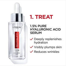 Load image into Gallery viewer, L'Oreal Paris Revitalift Anti-Aging Skin Care Regimen Kit with Hyaluronic Acid Facial Serum and Triple Power Face Moisturizer, Paraben and Fragrance Free, 2 count
