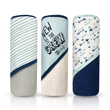 Load image into Gallery viewer, MODERN BABY 3 Pack Hooded Baby Bath Towel Set for Newborns Infants &amp; Toddlers, Boys &amp; Girls Baby Hooded Towels
