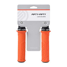 Load image into Gallery viewer, FIFTY-FIFTY Single Lock-on Mountain Bike Grips, Bicycle Handlebar Locking Grips, Non-Slip MTB Handle Grips (Orange)
