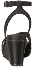Load image into Gallery viewer, Crocs Women's Leigh II Cross-Strap Ankle Wedges Sandal, Black/Black, 4
