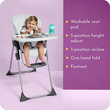 Load image into Gallery viewer, Century Snack On Folding High Chair – Features Compact, Self-Standing Fold, Metro
