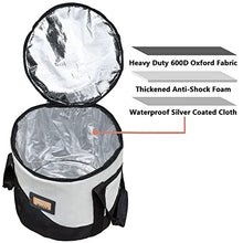 Load image into Gallery viewer, TOHONFOO 20LBs Fuel Pellet Storage Bag - Wood Pellet Container - Smoker Pellet Dispenser - Wood Pellet Storage Bucket - Anti-Shock Foam Layer Reduces Wood Pellets/Charcoal Chipping
