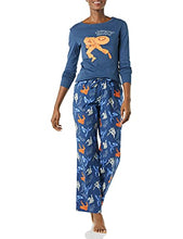 Load image into Gallery viewer, Amazon Essentials Women's Marvel Flannel Pajamas Sleep Sets, Captain America, Large
