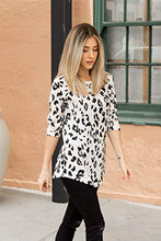 Load image into Gallery viewer, Tickled Teal Women's 3/4 Sleeve Leopard Top (Small, Leopard Print)
