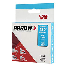 Load image into Gallery viewer, Arrow 506 Genuine T50 3/8-Inch Staples, 1250-Pack

