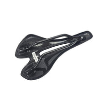 Load image into Gallery viewer, TOSEEK Comfortable Bike Seat Lightweight Carbon Fiber Bicycle Saddle Cushion with Leather Cover for Road Bike and Mountain Bike
