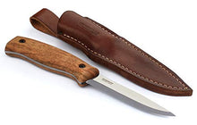 Load image into Gallery viewer, BPS Knives BS3FTS Outdoor Fixed Blade Camping Knife with Leather Sheath Cover | Bushcraft Knife Full Tang Carbon Steel Camp Scandinavian Scandi Knife Grind Bush Survival Gear Tool (Carbon-Steel)
