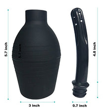 Load image into Gallery viewer, Abyclean Anal Douche Enema Bulb Vaginal Douche Enema Cleaner for Women’s or Man’s Health (310ml Black)
