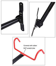 Load image into Gallery viewer, Dirza Wall Mount Bike Hanger Flip Up Garage Bicycle Bike Rack Storage System for Garage Shed with Screws 2 Pack
