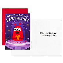 Load image into Gallery viewer, Hallmark Valentines Day Cards Assortment for Kids, 8 Valentine's Day Cards with Envelopes (Outer Space)
