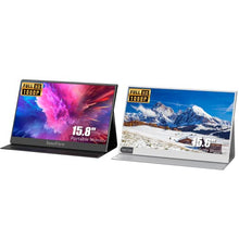 Load image into Gallery viewer, Portable Monitor Bundle - InnoView 15.8'' Black &amp; 15.6'' Silver 1080P FHD External Screen IPS HDR USB-C HDMI Gaming Monitor for Laptop PC Smartphone with Protective Case
