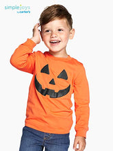 Load image into Gallery viewer, Simple Joys by Carter's Boys' Toddler 2-Pack Halloween Long-Sleeve Tees, Pumpkin/Skeleton, 5T
