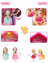 Load image into Gallery viewer, Doll House, Dollhouse w/ Furniture - Pink / Purple Girl Toys | 4 Stories, 11 Rooms w/ 2 Princesses, Slide, Lights, Gifts for 3 4 5 6 7 8 9 10 Year Old Girls Toys(27.6" x 26.8" x 35.8")
