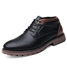 Load image into Gallery viewer, COSIDRAM Mens Fshion Oxfords Casual Dress Shoes Business Office Classic Modern Boots Gentleman Shoes Black 9.5
