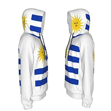 Load image into Gallery viewer, Uruguay Flag Print Hoodies Kids 3D Print Sweatshirts Long Sleeve Pullover Hoodies with Pocket for Teen Boys and Girls Black
