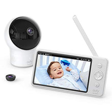 Load image into Gallery viewer, Video Baby Monitor, eufy Security, Video Baby Monitor with Camera and Audio, 720p HD Resolution, Night Vision, 5" Display, 110° Wide-Angle Lens Included, Lullaby Player, Ideal for New Moms
