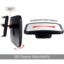 Load image into Gallery viewer, Zacro Baby Car Mirror, Shatter-Proof Acrylic Baby Mirror for Car, Rearview Baby Mirror-Easily to Observe The Baby's Every Move, Safety and 360 Degree Adjustability
