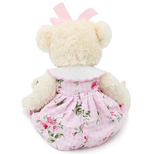 Load image into Gallery viewer, Oits-cute Small Baby Teddy Bear with Cloth Cute Stuffed Animal Soft Plush Toy 10" (Pink Dress with Rabbit)
