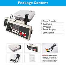 Load image into Gallery viewer, Classic Mini Retro Video Game Console with Preloaded 620 Games &amp; 2 Controllers, Old School Video Games System for Kids, Birthday Gift Happy Childhood Memoriess, AV Output ONLY
