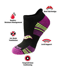 Load image into Gallery viewer, Saucony Women's Performance Heel Tab Athletic Socks (8, Black (16 Pairs), Shoe Size: 5-10
