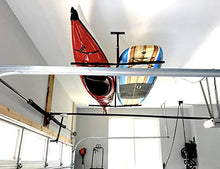 Load image into Gallery viewer, StoreYourBoard Double SUP &amp; Surf Ceiling Storage Rack, Hi Port 2 Overhead Hanger Mount, Home &amp; Garage (X-Large (30" Arms))
