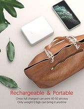 Load image into Gallery viewer, Victure 3x3” Portable Photo Printer, Bluetooth Connection, Rechargeable, Including 10 Pieces of Photo Paper, Android/iOS/Tablet Devices Compatible, no Ink, Wireless,4 Pass Technology
