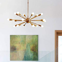 Load image into Gallery viewer, Chandelier Metal Ceiling Chanter-LED Living Room Dining Room Bedroom Modern Study Loft Attic Ceiling Chandelier [Energy Class A+],Ceiling Light (Color : 18 heads)
