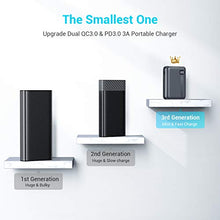 Load image into Gallery viewer, Portable Charger, One of The Smallest 10000mAh 3A PD 3.0 Power Bank QC 3.0, AINOPE 18W Fast Charge Phone Battery Pack Tri-Output,[LED Display] Phone Charger Compatible iPhone, iPad, Samsung Galaxy etc
