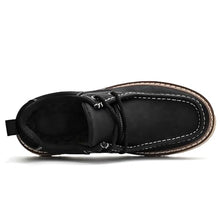 Load image into Gallery viewer, ALITIKAVIC Mens Moccasin Leather Shoes Breathable Casual Loafers Black

