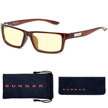 Load image into Gallery viewer, GUNNAR - Gaming and Computer Glasses - Blocks 65% Blue Light - Riot, Espresso, Amber Tint
