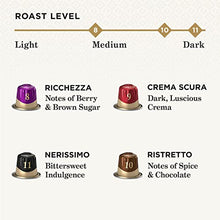 Load image into Gallery viewer, Peet's Coffee Espresso Capsules Variety Pack, 40 Count Single Cup Coffee Pods, Compatible with Nespresso Original Brewers, Crema Scura, Nerissimo, Ricchezza, Ristretto
