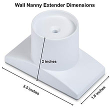 Load image into Gallery viewer, Wall Nanny Extender - 4 Inch Baby Gate Extension Kit (Made in USA) Extends Pressure Mounted Gates + Protects Walls + Stabilizes Gate - for Child, Pet &amp; Dog Gates - Works on Stairs - Wall Protector
