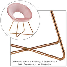Load image into Gallery viewer, Duhome Modern Accent Velvet Chairs Dining Chairs Single Sofa Comfy Upholstered Arm Chair Living Room Furniture Mid-Century Leisure Lounge Chairs 1 PCS (Salmon Pink Velvet)…
