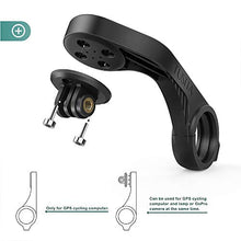 Load image into Gallery viewer, TUSITA Out Front Mount Compatible with Garmin Edge GPS Bike Computer, XOSS G/G+, iGPSPORT GPS - Cycling Handlebar 25.4mm 31.8mm Light Holder Gopro Camera Bracket - Extended Mount Road MTB Accessories
