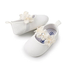 Load image into Gallery viewer, HsdsBebe 2pcs/Set Newborn Baby Girl Princess Mary Jane Shoes Toddler Infant Wedding Dress Flat Shoes with Free Headband
