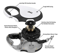 Load image into Gallery viewer, TUG 360° Tangle-Free, Heavy Duty Retractable Dog Leash with Anti-Slip Handle; 16 ft Strong Nylon Tape/Ribbon; One-Handed Brake, Pause, Lock Bundle with TUG Waste Bags
