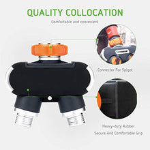 Load image into Gallery viewer, VIVOSUN 2 Way Garden Hose Splitter, Upgraded Highly Durable Water Hose Connector, Faucet Adapter with Comfortable Rubberized Grip for Drip Irrigation, Lawns
